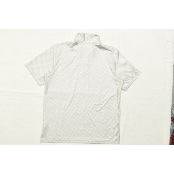 Adidas Golf Men's Polo Shirt Gray Polka Dot Short Sleeve Size L Polyester - Picture 3 of 8